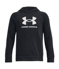 UA Rival Fleece Big Logo Boys' Hoodie - Black