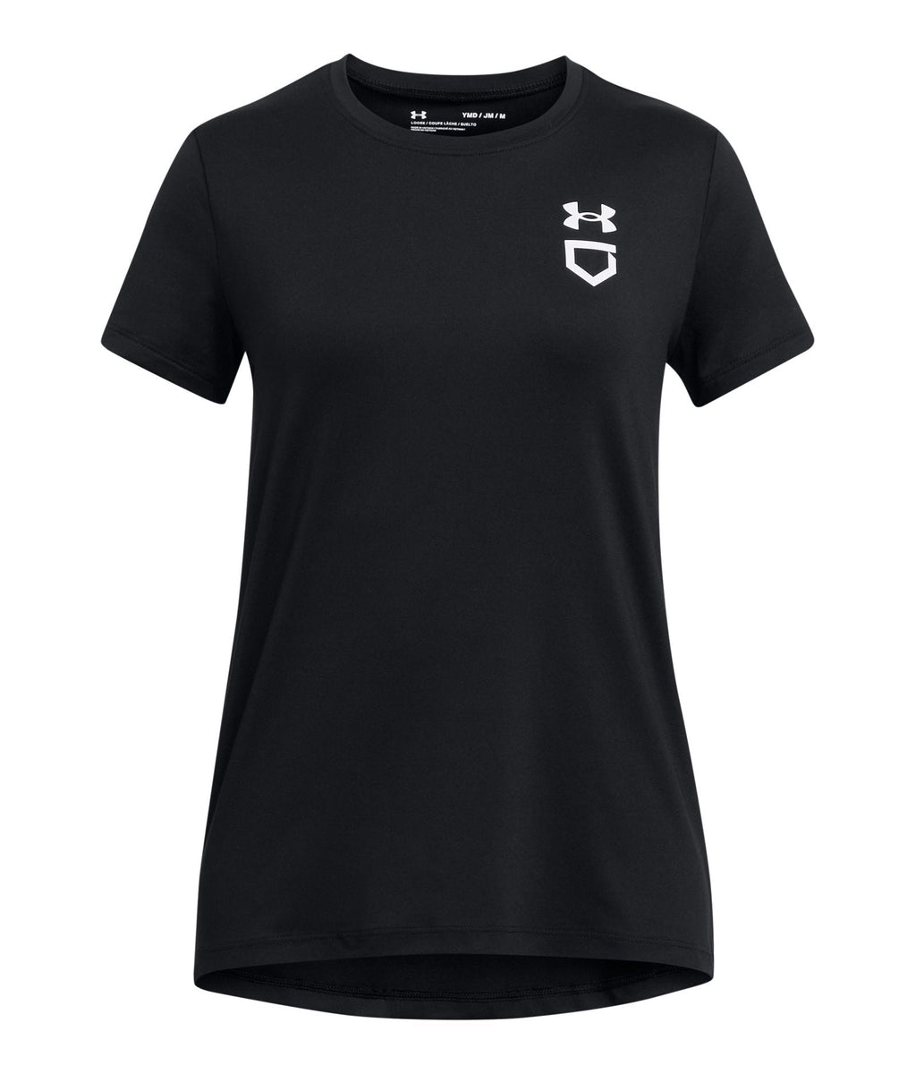 UA Utility Girls' Softball Training T-Shirt - Black