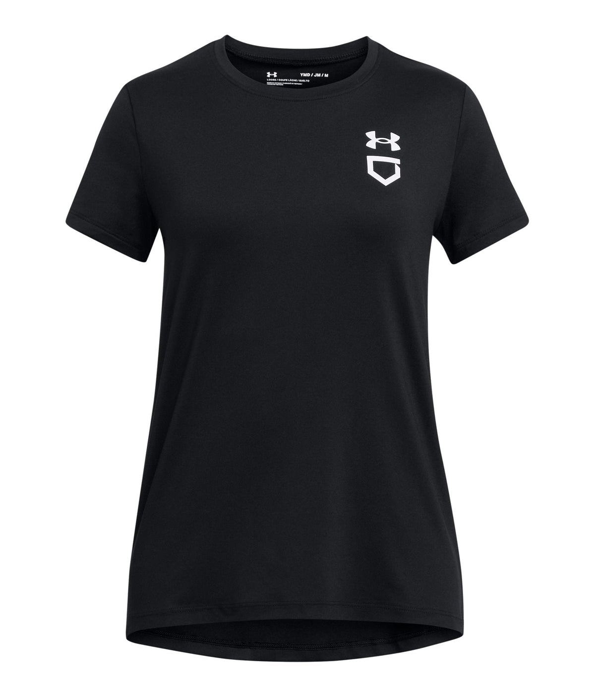 UA Utility Girls' Softball Training T-Shirt - Black