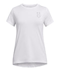 UA Utility Girls' Softball Training T-Shirt - White