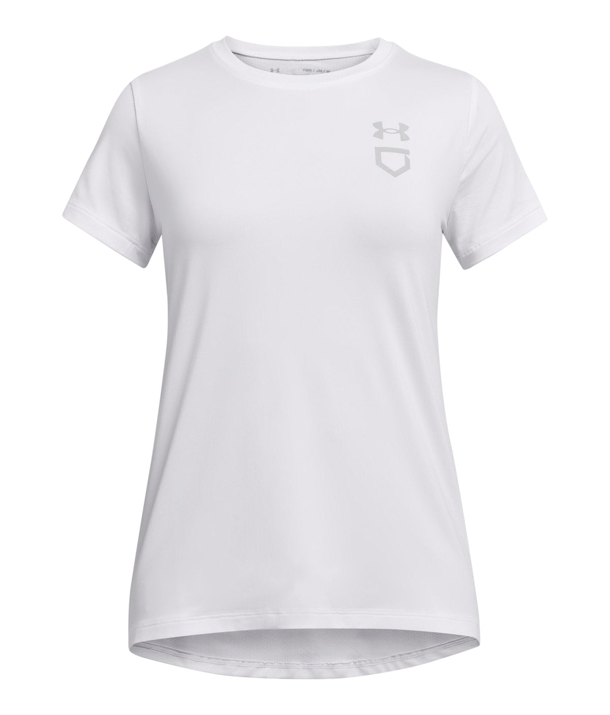 UA Utility Girls' Softball Training T-Shirt - White