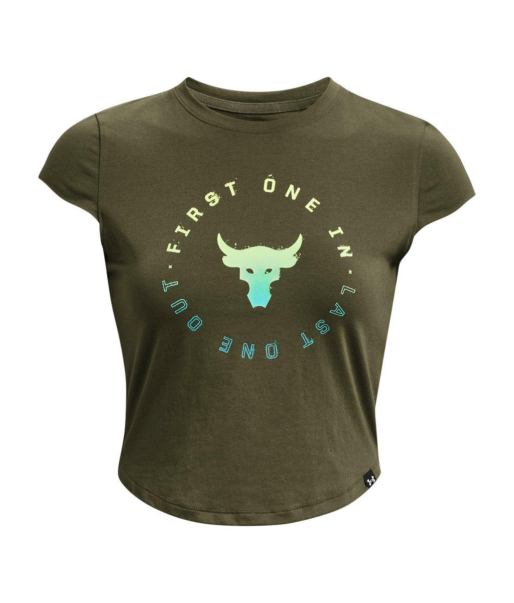 Project Rock Night Shift Women's Cap T-Shirt - Green