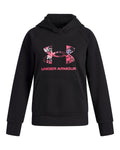 UA Rival Fleece Big Logo Print Fill Girls' Hoodie - Black