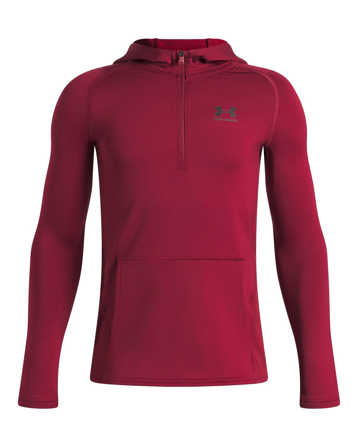 ColdGear® Boys' ½ Zip Hoodie - Red