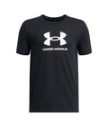 UA Logo Boys' Short Sleeve - Black