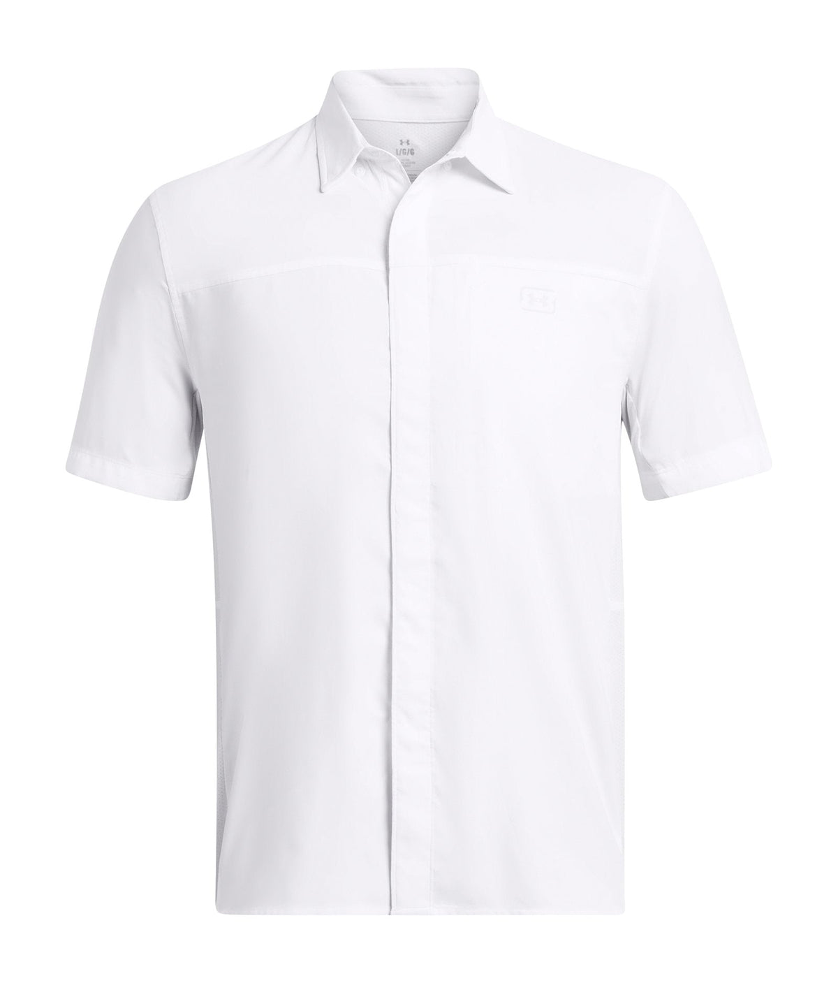 UA Fish Pro Hybrid Woven Men's Short Sleeve - White