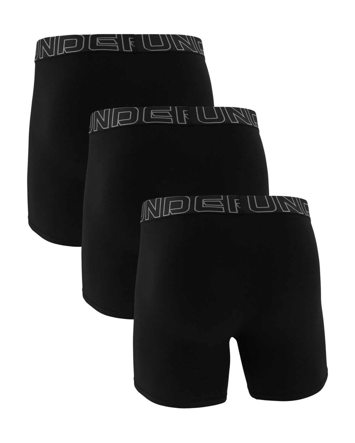 UA Performance Cotton Men's 6" 3-Pack Boxerjock® - Black