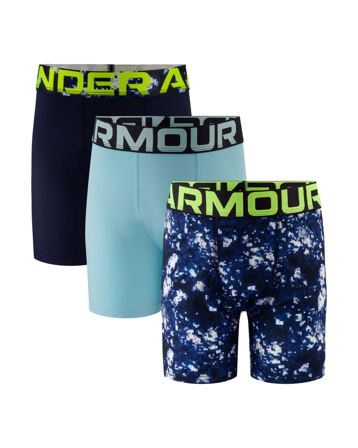 UA Performance Tech™ Printed Boys' 4" Boxerjock® - Blue