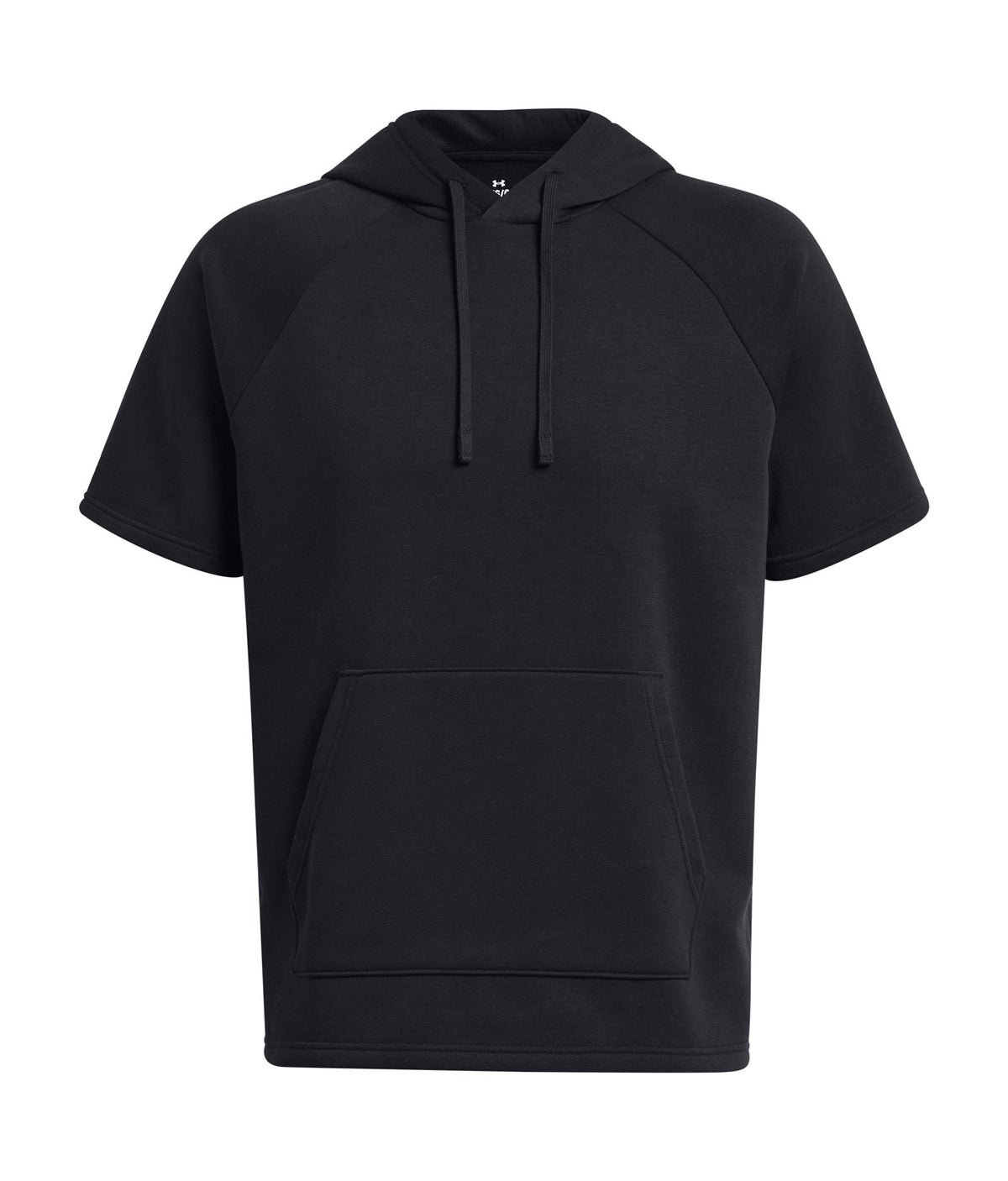 UA Rival Fleece Men's Short Sleeve Hoodie - Black