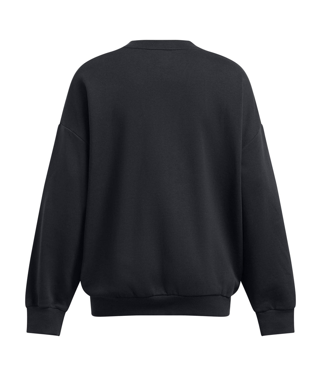 UA Rival Fleece Women's Oversized Crew - Black