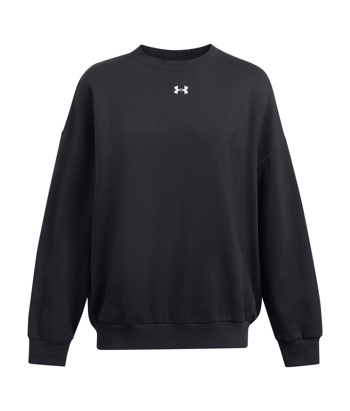 UA Rival Fleece Women's Oversized Crew - Black