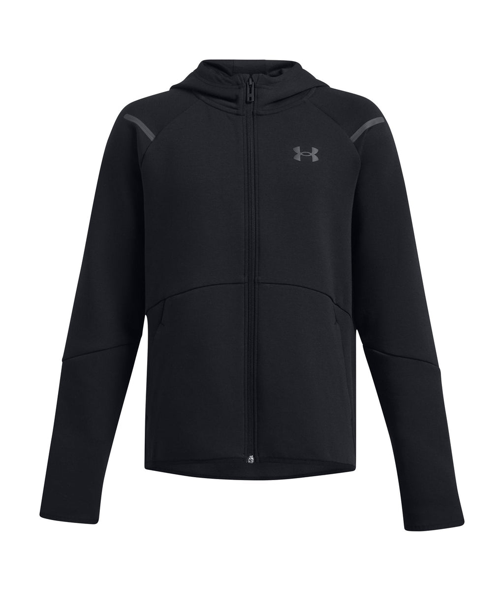 UA Unstoppable Fleece Boys' Full-Zip - Black