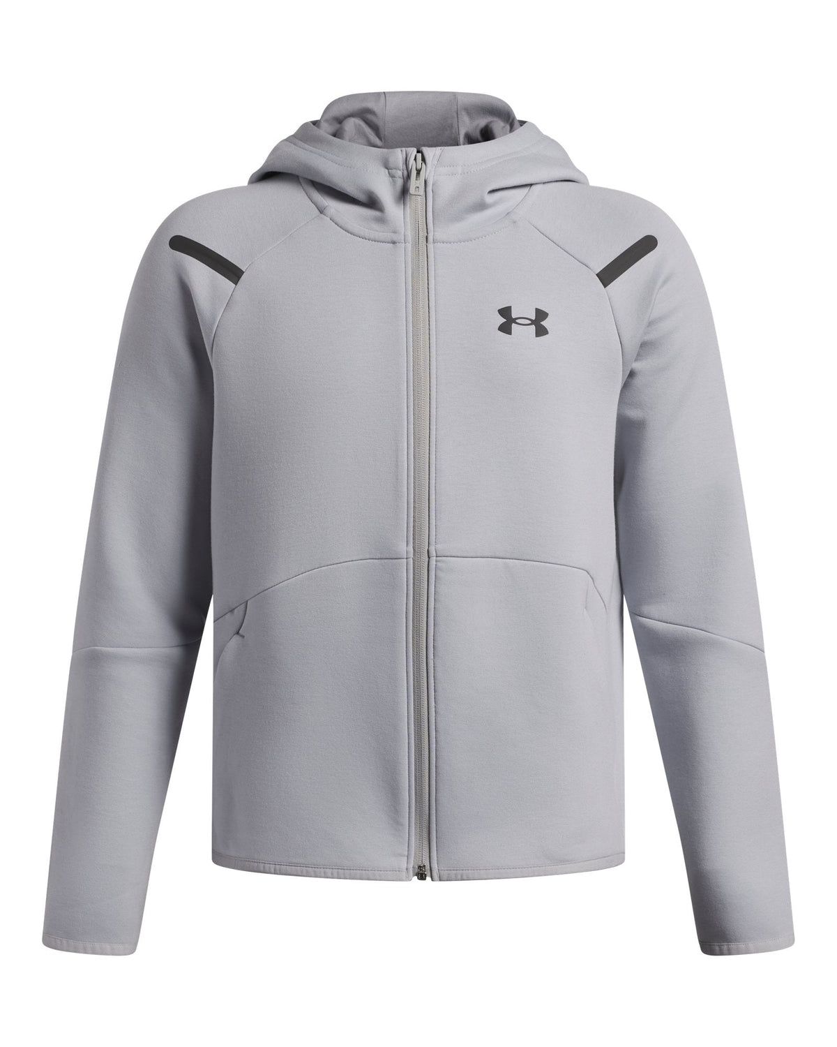 UA Unstoppable Fleece Boys' Full-Zip - Gray