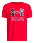 UA Tech™ Hybrid Print Boys' Short Sleeve - Red