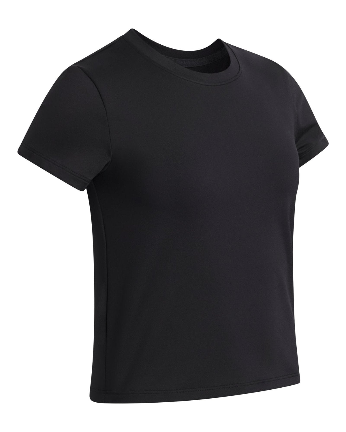 UA Movement Fitted Girls' Short Sleeve - Black