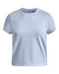 UA Movement Fitted Girls' Short Sleeve - Blue