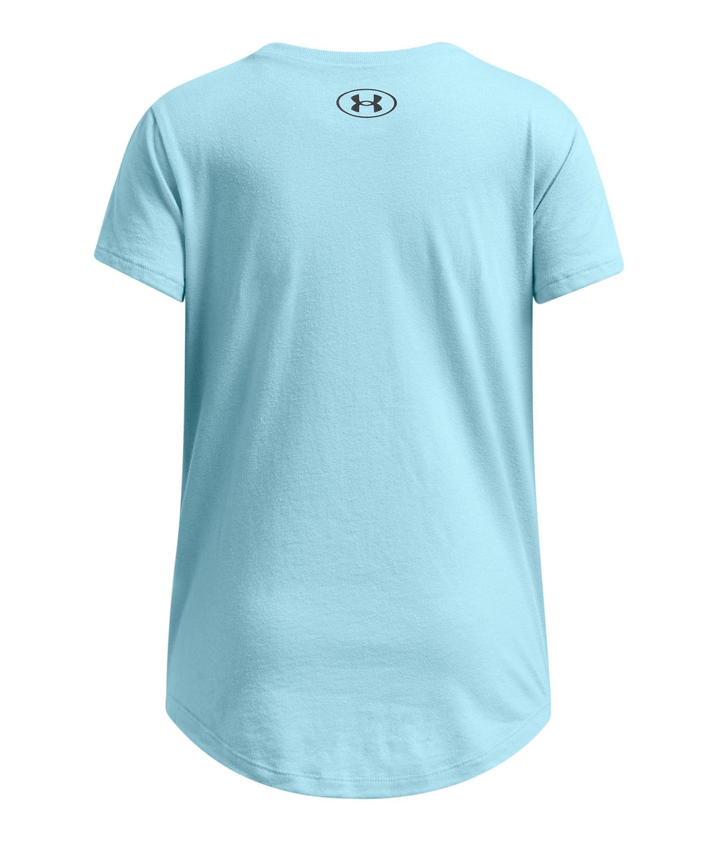 UA Basketball Girls' Short Sleeve - Blue