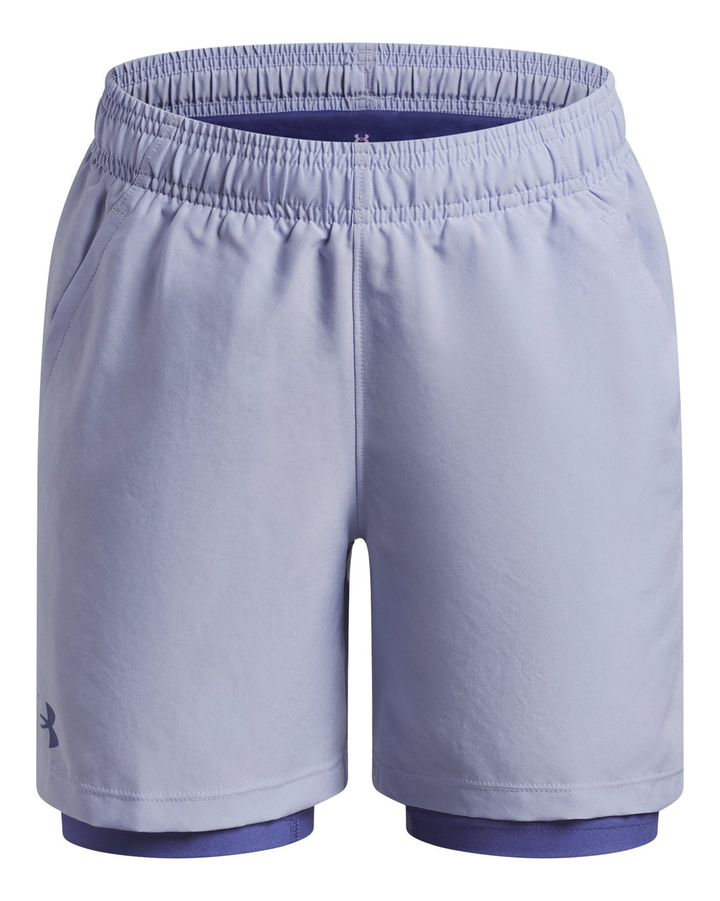 UA Woven Boys' 2-in-1 Shorts - Purple