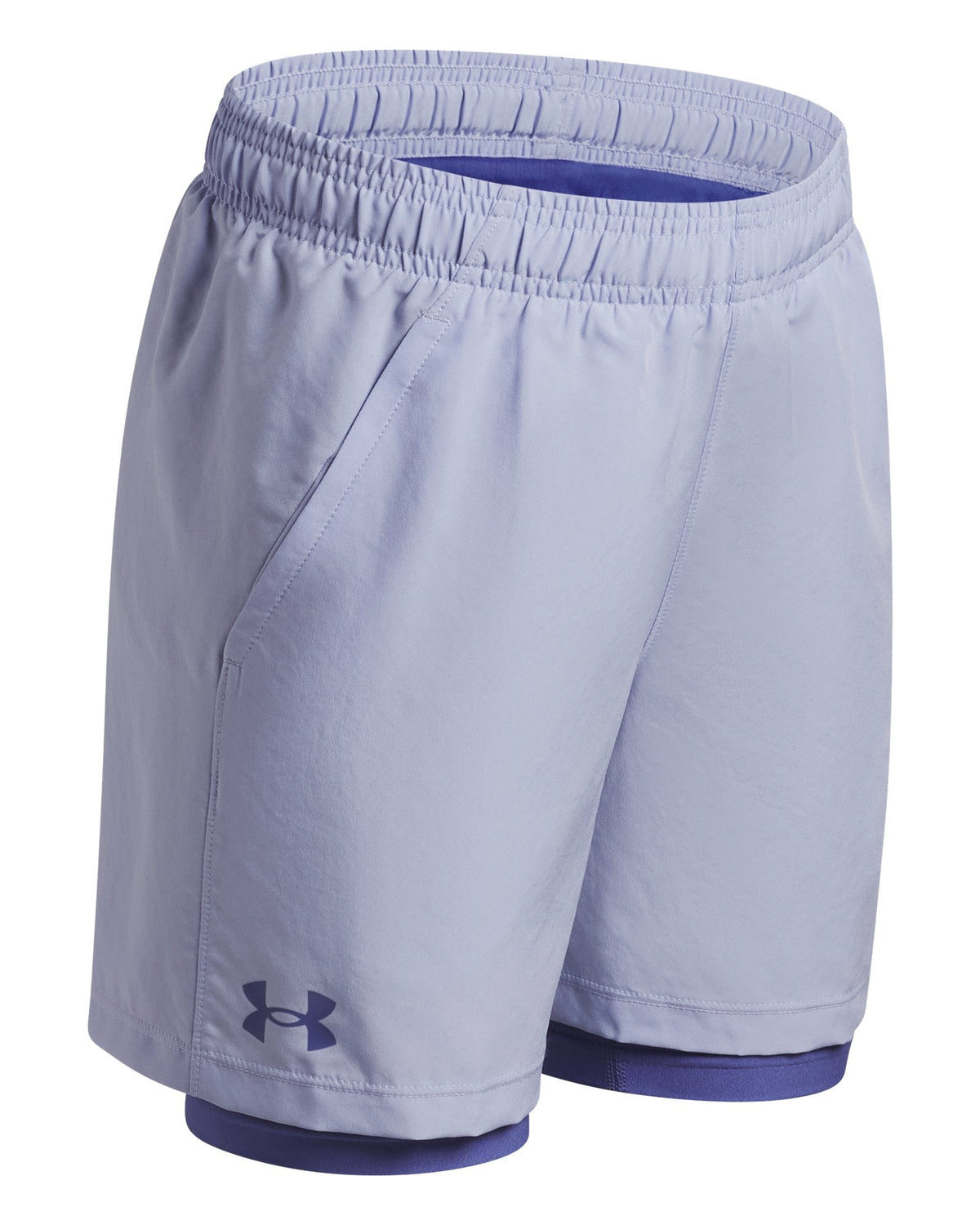 UA Woven Boys' 2-in-1 Shorts - Purple