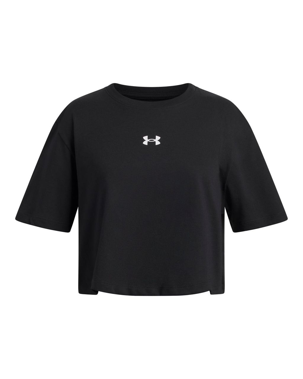UA Rival Girls' Boxy Crop Short Sleeve - Black
