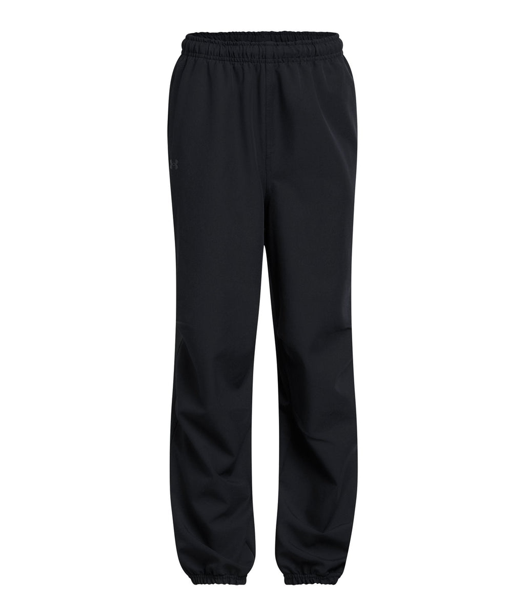 UA Unstoppable Woven Girls' Wide Leg Pants - Black