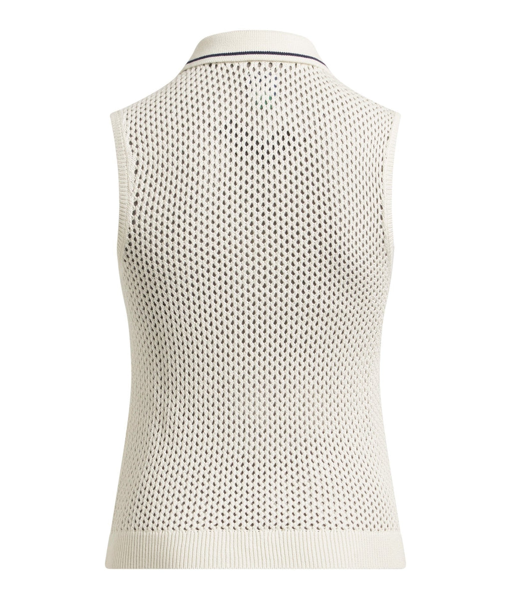 UA Premier Sleeveless Sweater Women's Polo - White