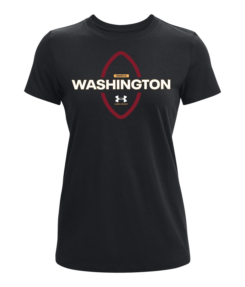 UA Washington Football Women's Short Sleeve - Black