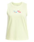 UA Rainbow Wordmark Girls' Tank - Yellow