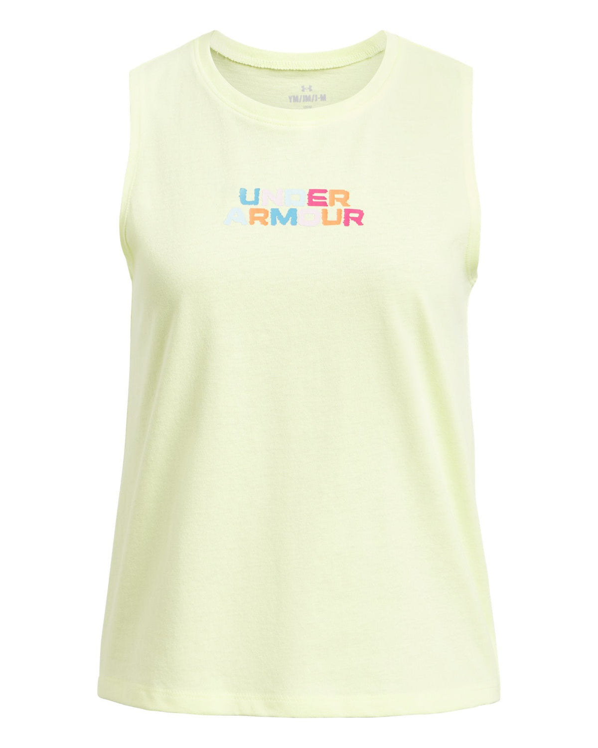 UA Rainbow Wordmark Girls' Tank - Yellow