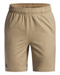 UA Tech™ Vent Print Blocked Boys' Shorts - Brown