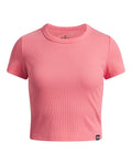 UA Rival Rib Girls' Short Sleeve - Pink