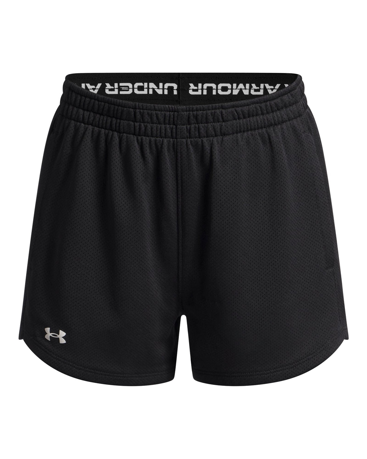 UA Tech™ Mesh Play Up Girls' Shorts - White