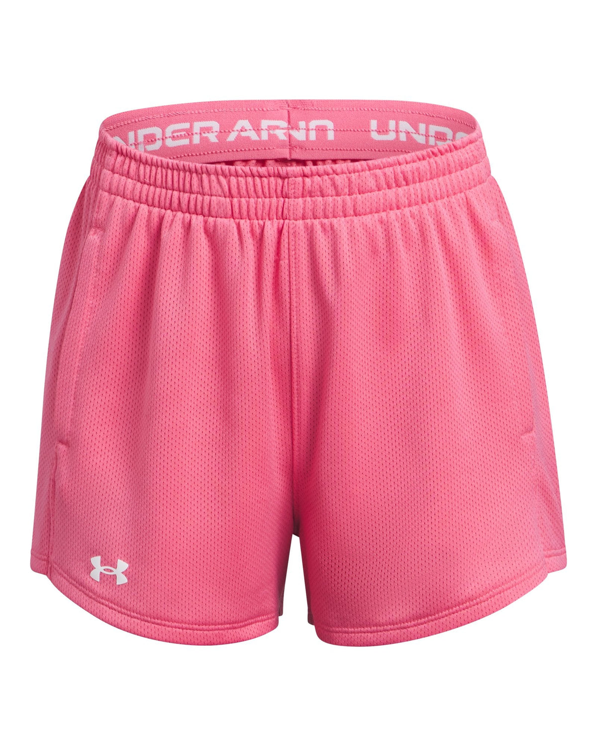 UA Tech™ Mesh Play Up Girls' Shorts - Pink