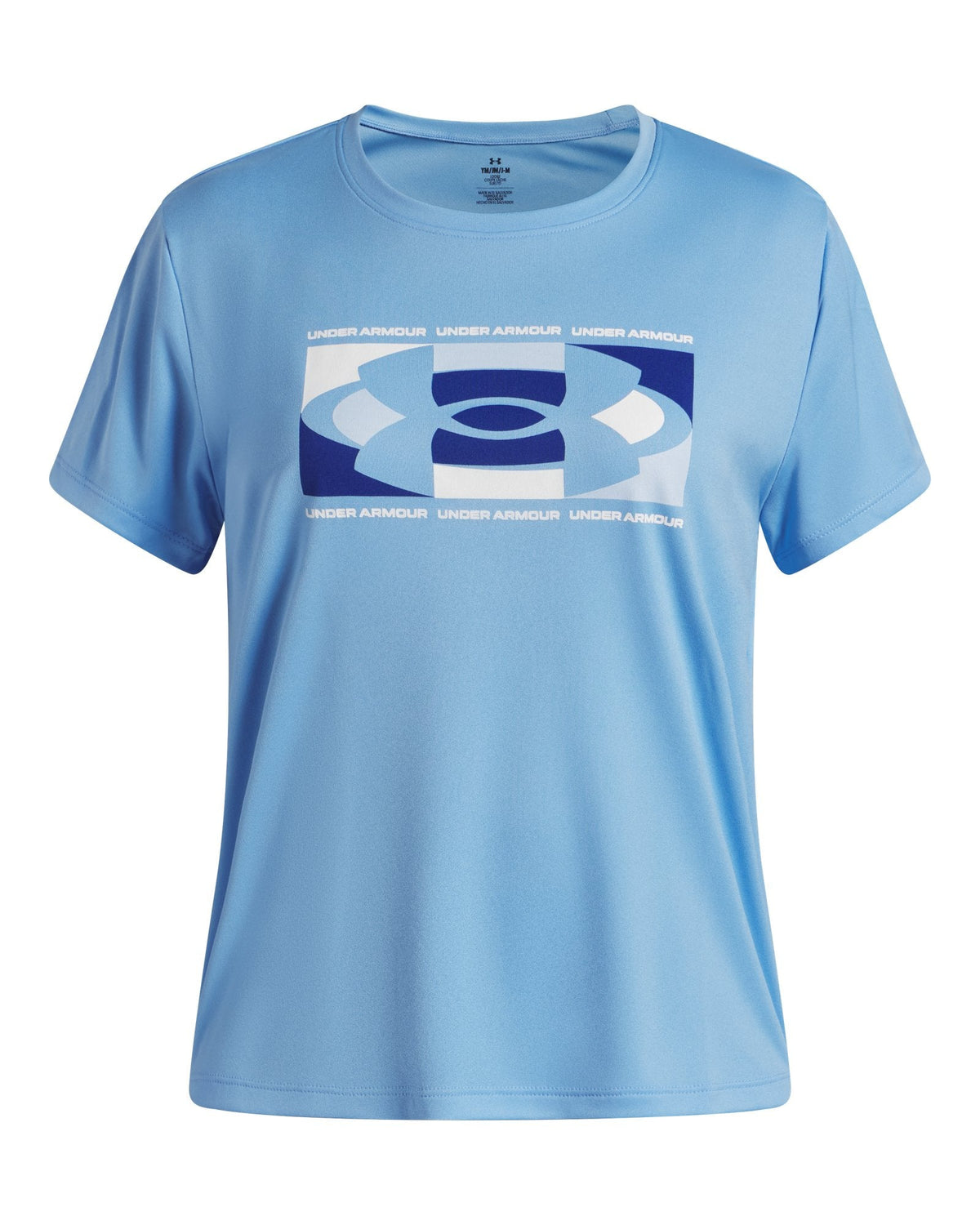 UA Tech™ Big Logo Girls' Short Sleeve - Blue