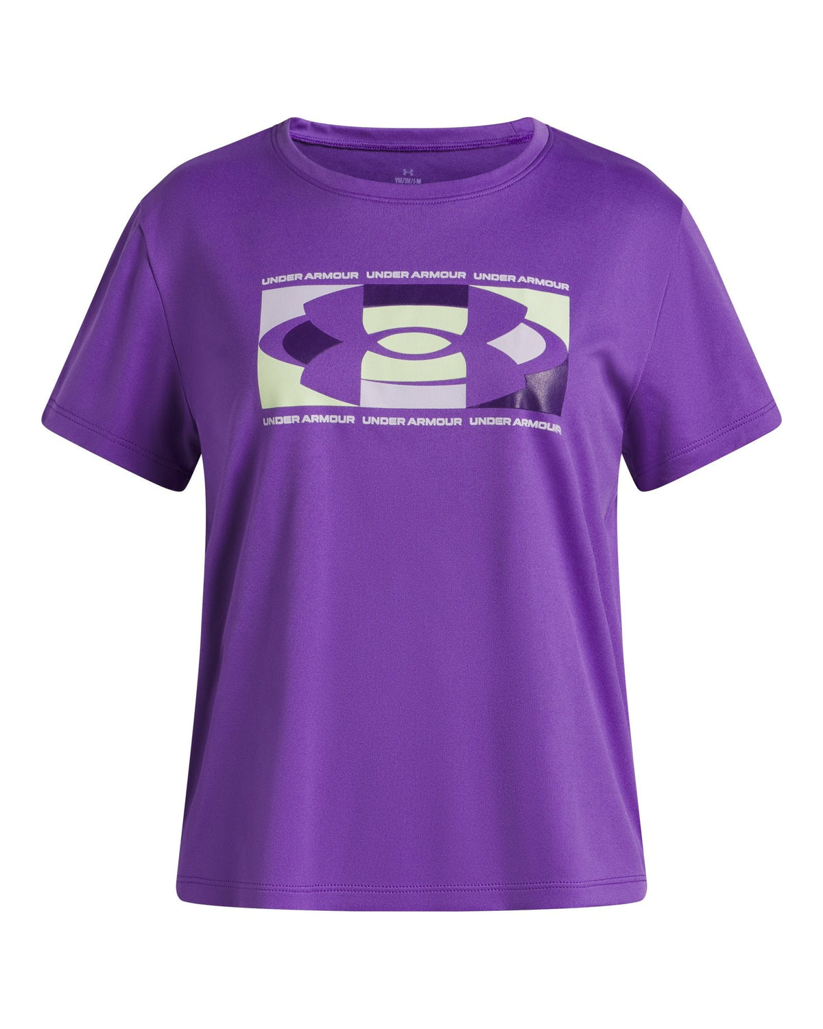 UA Tech™ Big Logo Girls' Short Sleeve - Purple