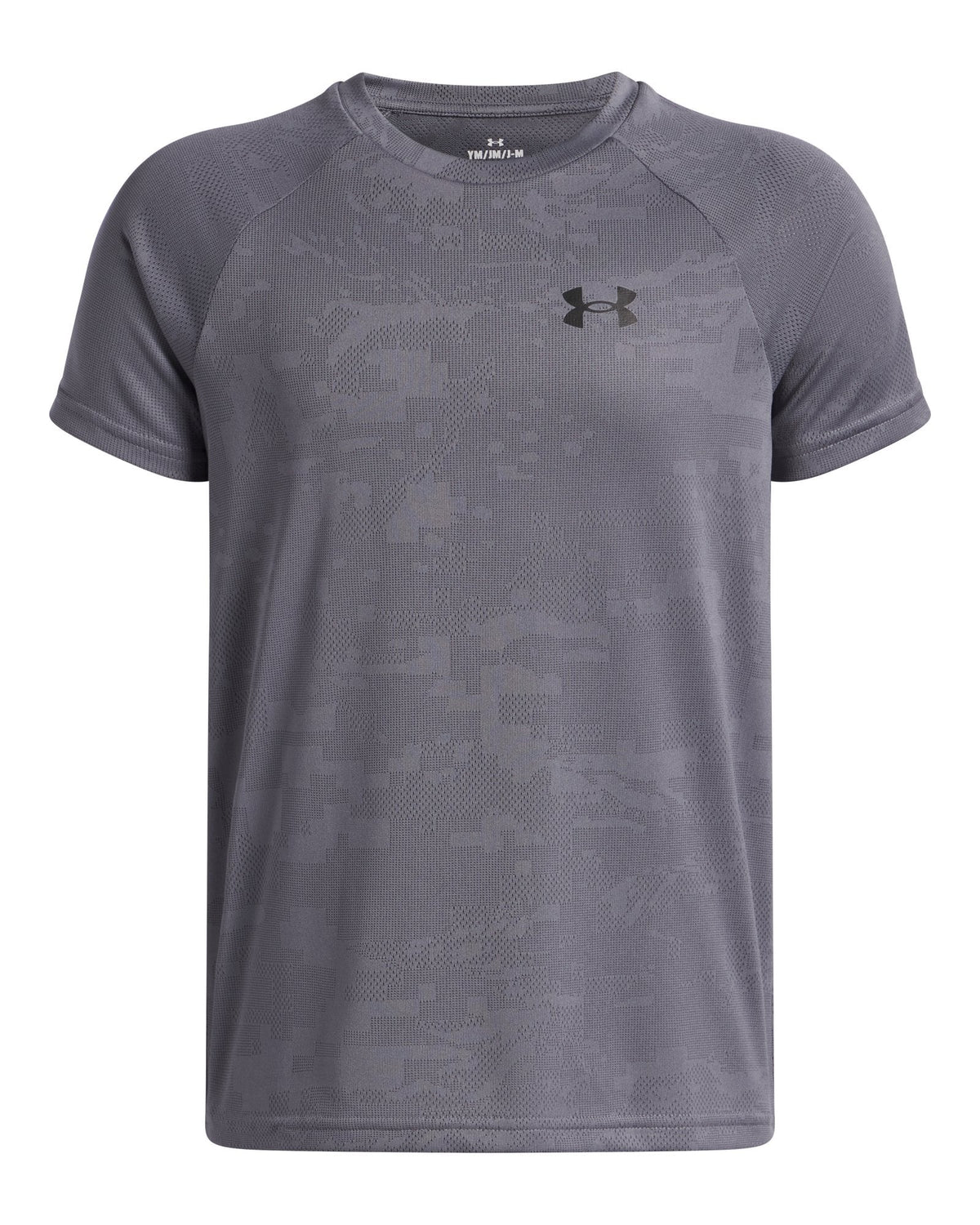 UA Tech™ Jacquard 2.0 Boys' Short Sleeve - Gray