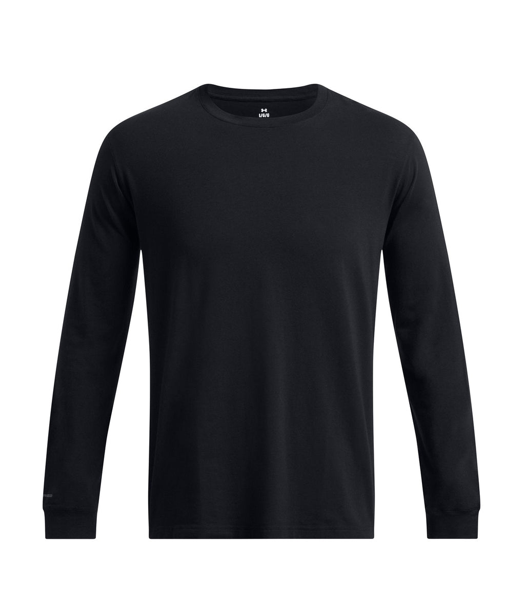 UA Icon Charged Cotton® Men's Long Sleeve - Black