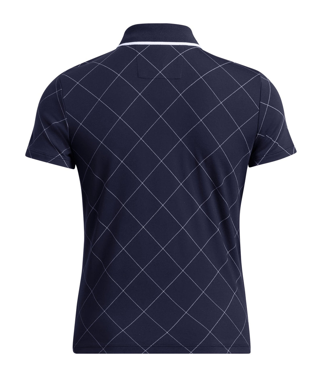 UA Premier Zip Windowpane Women's Polo - Navy