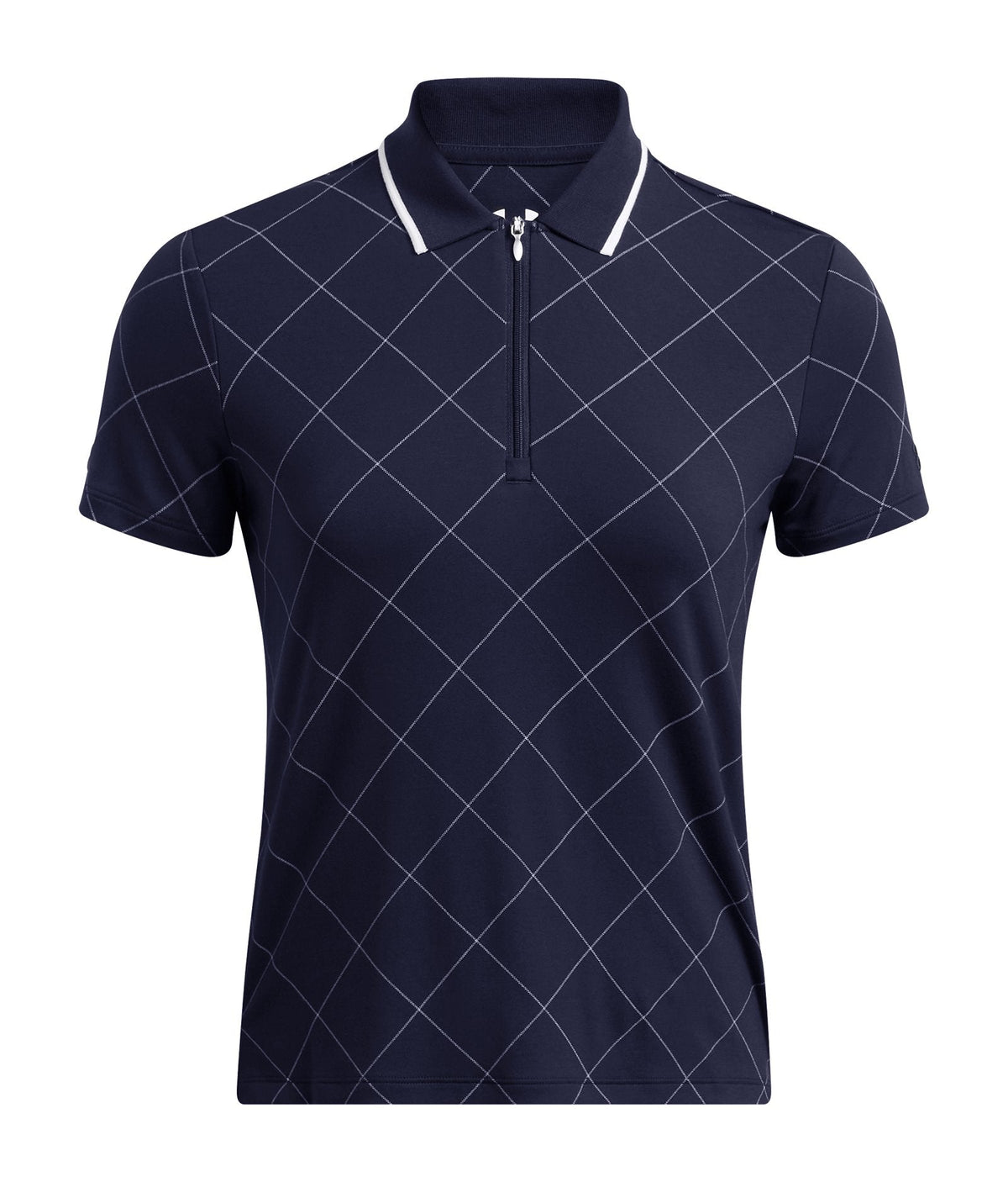 UA Premier Zip Windowpane Women's Polo - Navy
