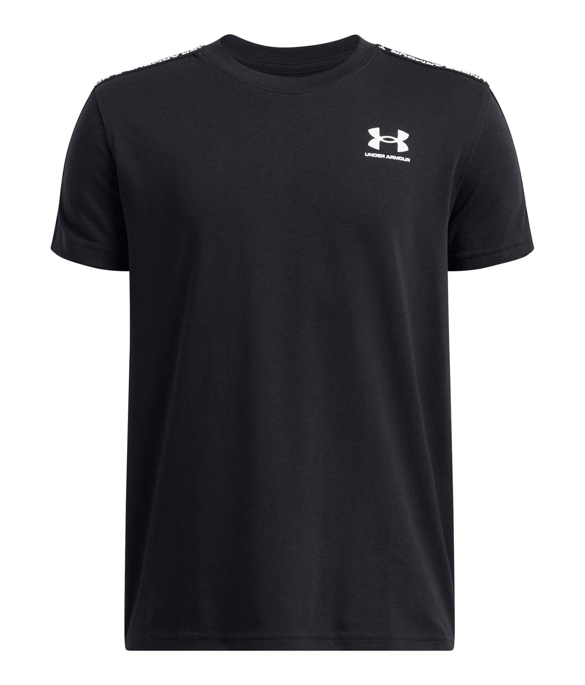 UA Sportstyle Taped Boys' Short Sleeve - Black