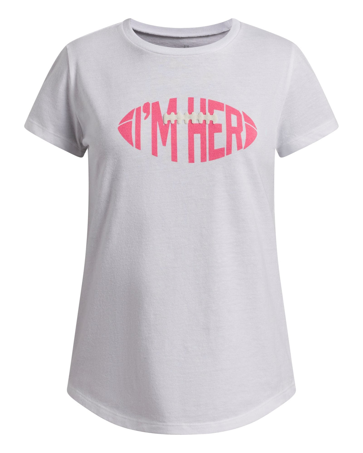UA Flag Football Girls' Short Sleeve - White