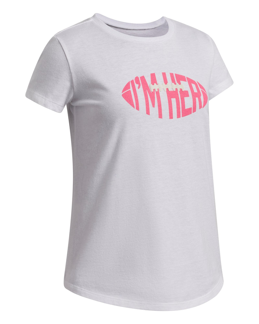 UA Flag Football Girls' Short Sleeve - White