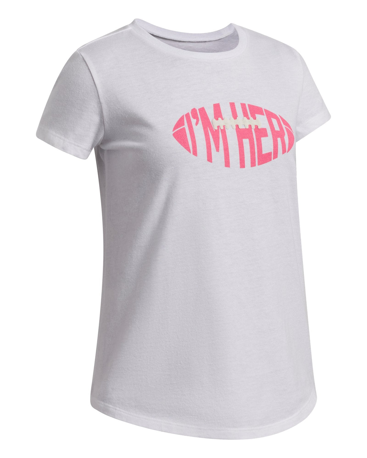 UA Flag Football Girls' Short Sleeve - White