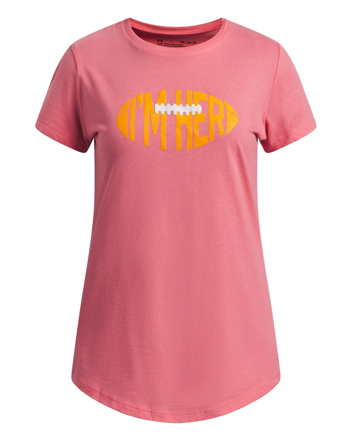 UA Flag Football Girls' Short Sleeve - Pink