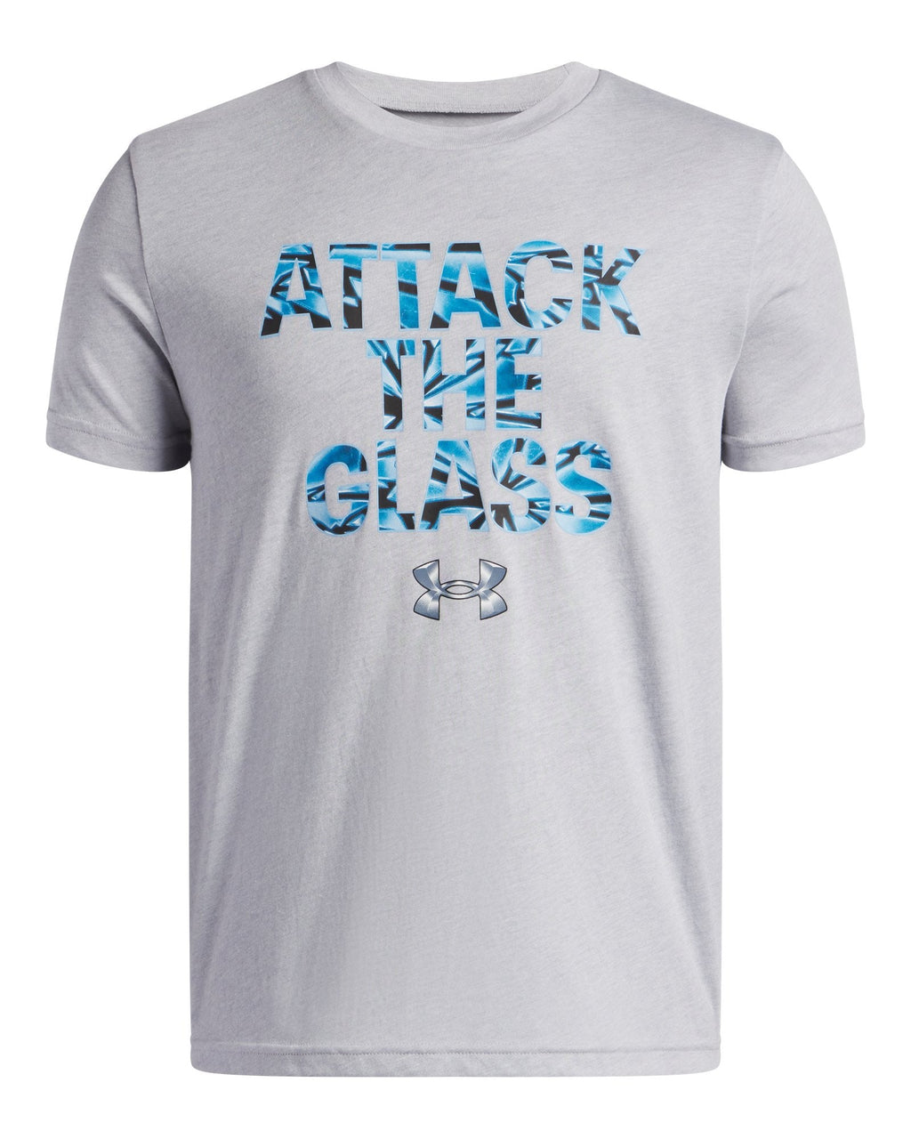 UA Hoops Glass Boys' Short Sleeve - Gray