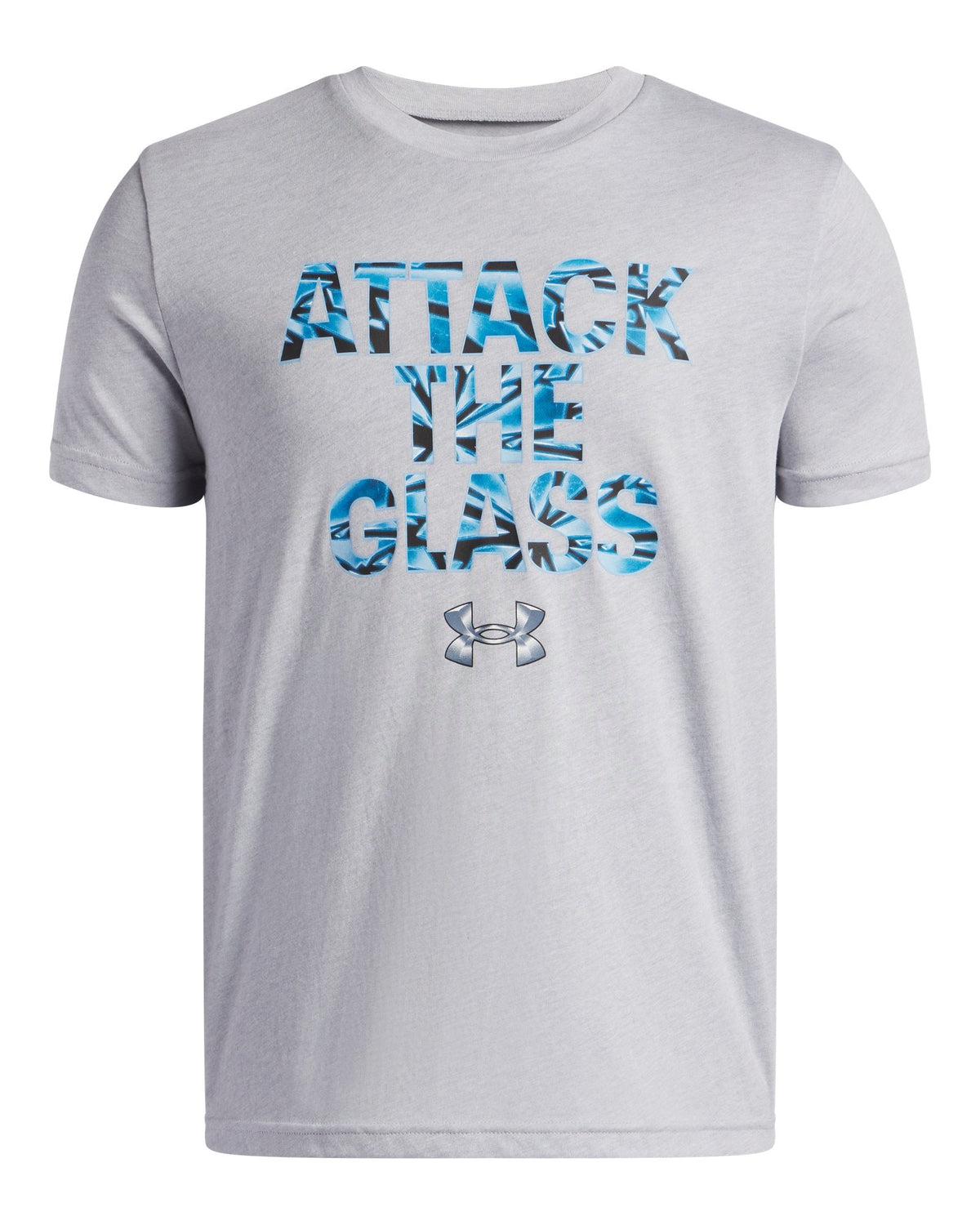 UA Hoops Glass Boys' Short Sleeve - Gray