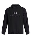 UA Unstoppable Woven Boys' Pullover - Black