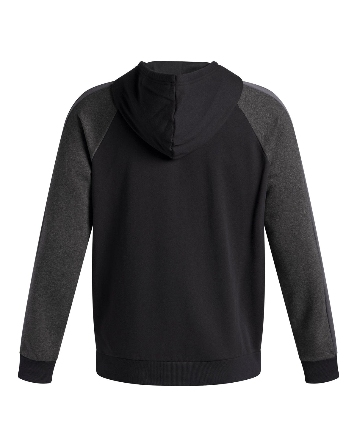 UA Rival Fleece Colorblock Men's Hoodie - Black