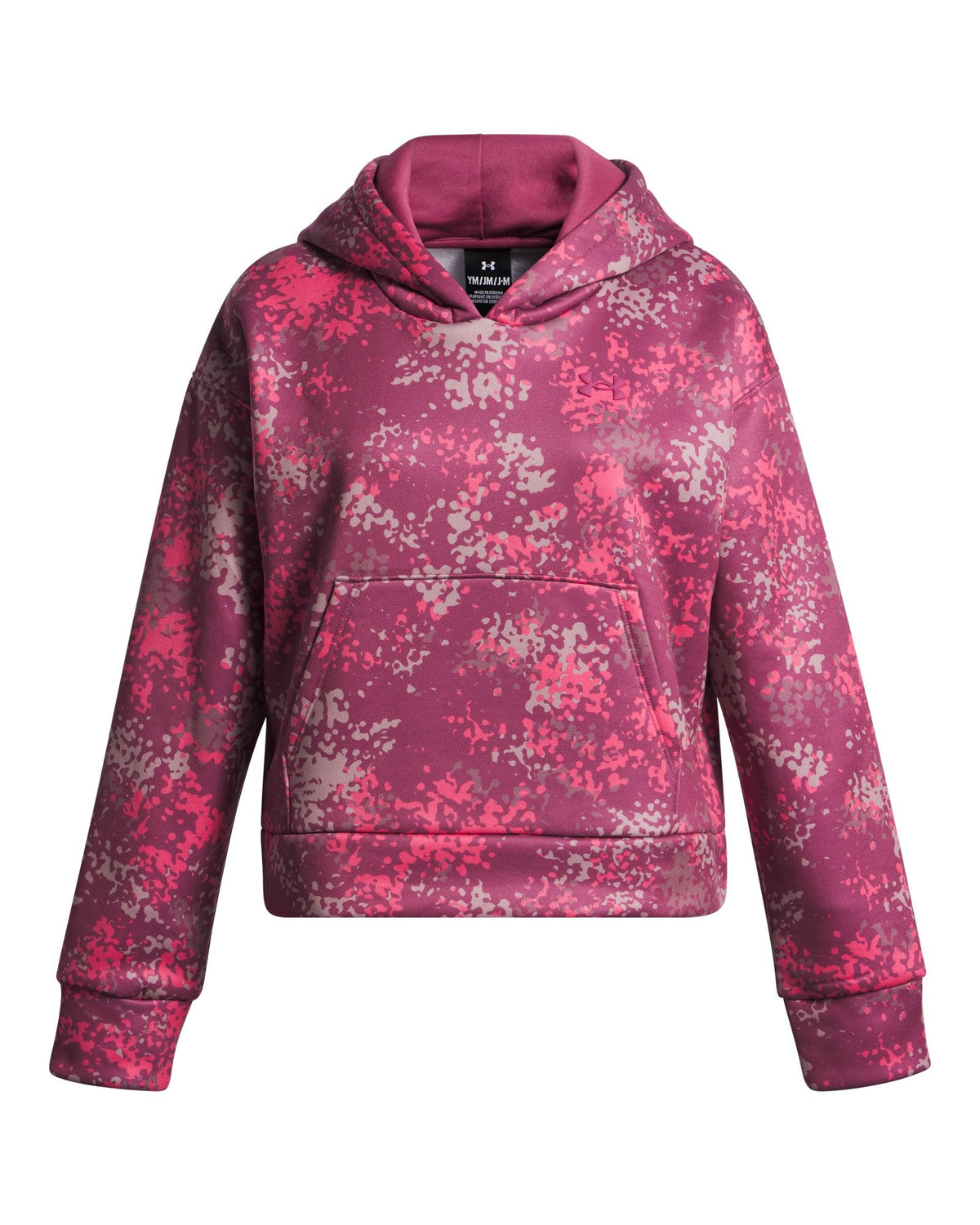Armour Fleece® Print Girls' Hoodie - Red