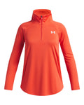 UA Tech™ Wordmark Girls' ½ Zip - Red